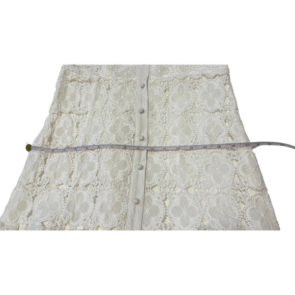 Aqua Women's Lace Mini Shirt Dress White Size S NWT - Picture 8 of 12